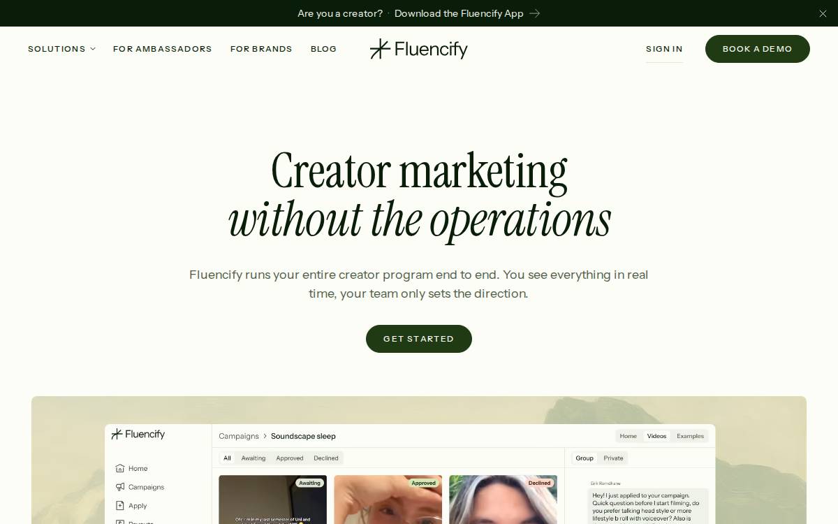 Fluencify website preview