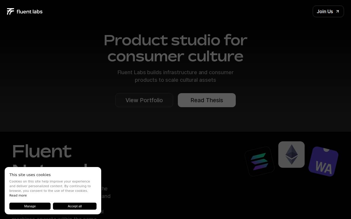 Fluentlabs website preview