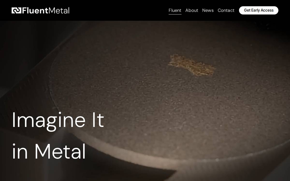 Fluent Metal website preview