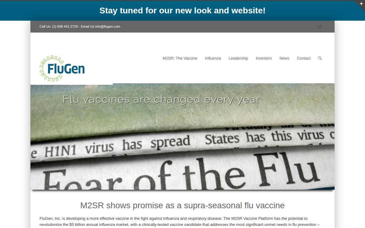 FluGen website preview
