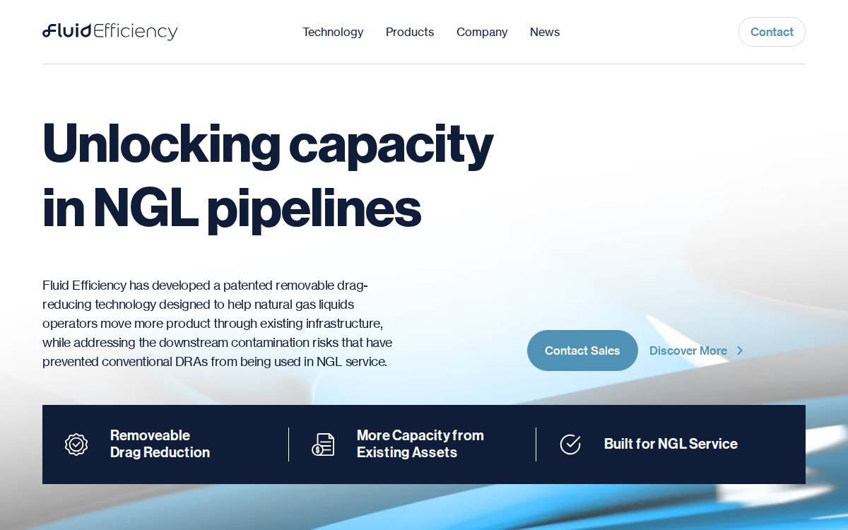 Fluid Efficiency website preview