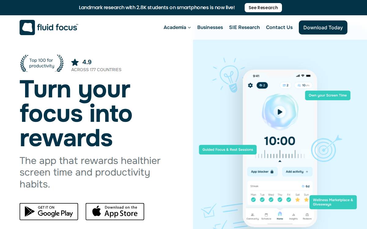 Fluid Focus website preview