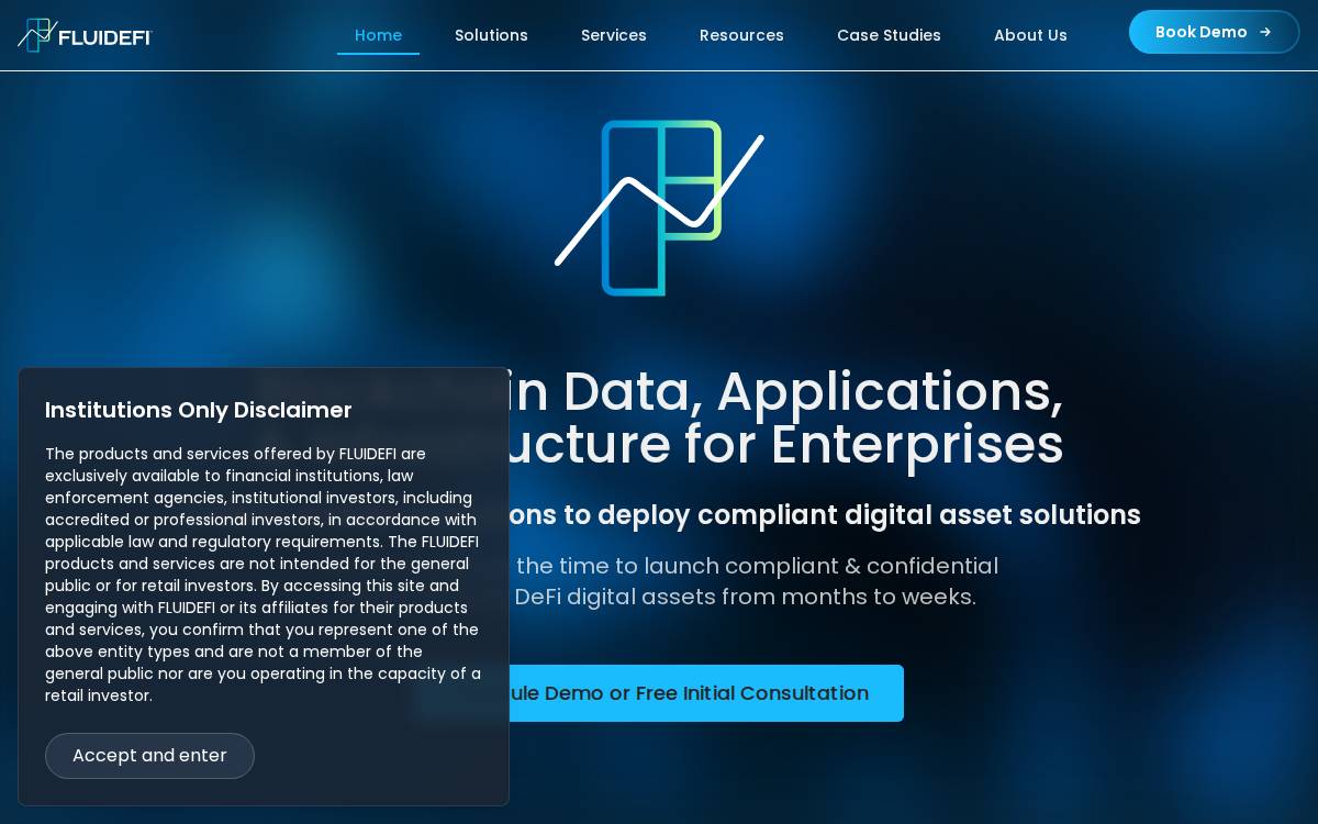 FLUIDEFI INC. website preview