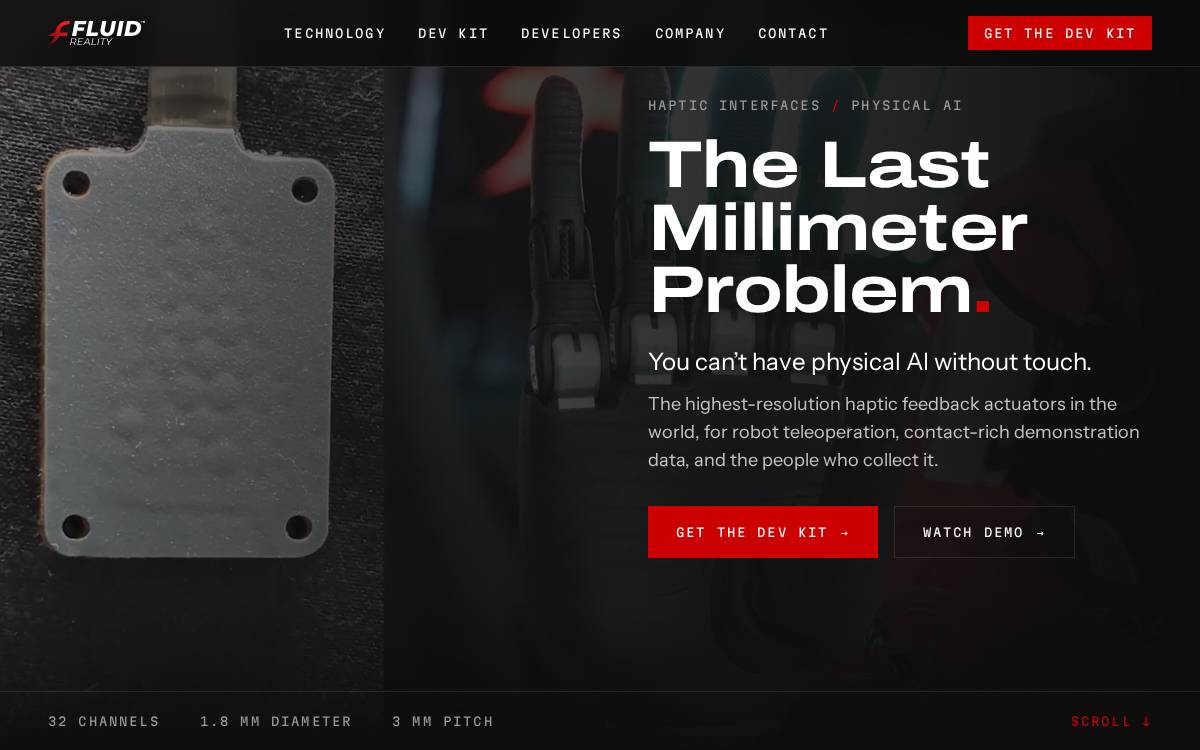 Fluidreality website preview