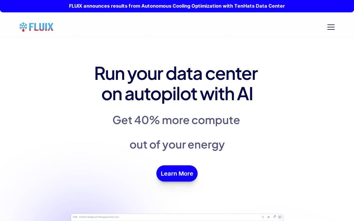 Fluix website preview