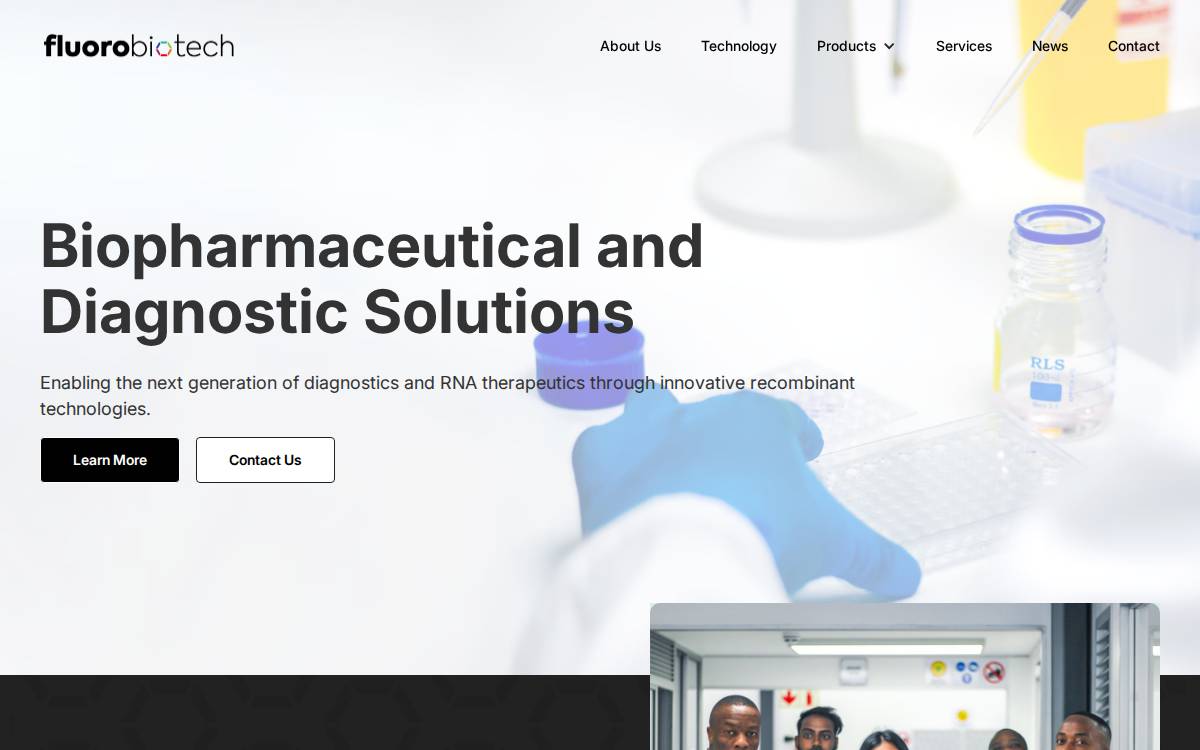 FluoroBiotech website preview