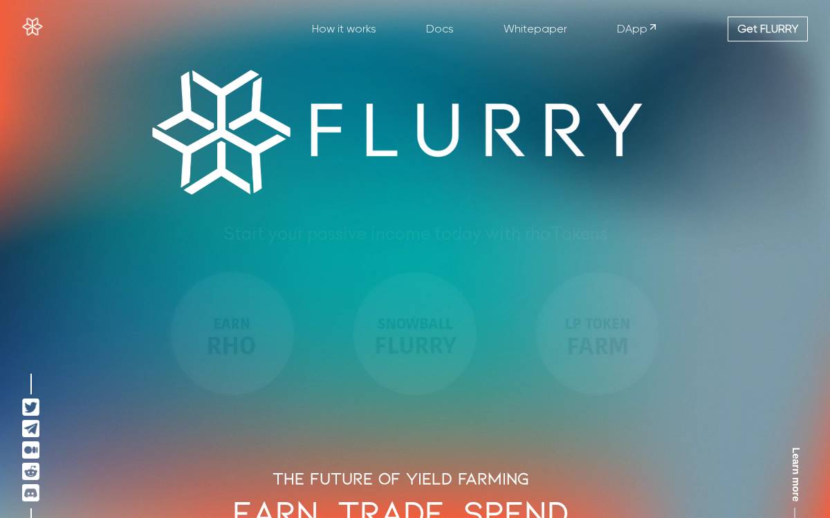Flurry website preview