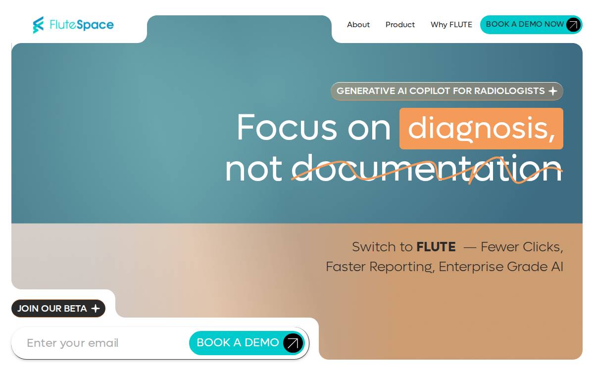 FluteSpace website preview