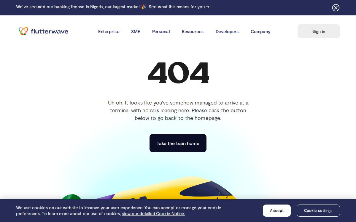 Flutterwave website preview