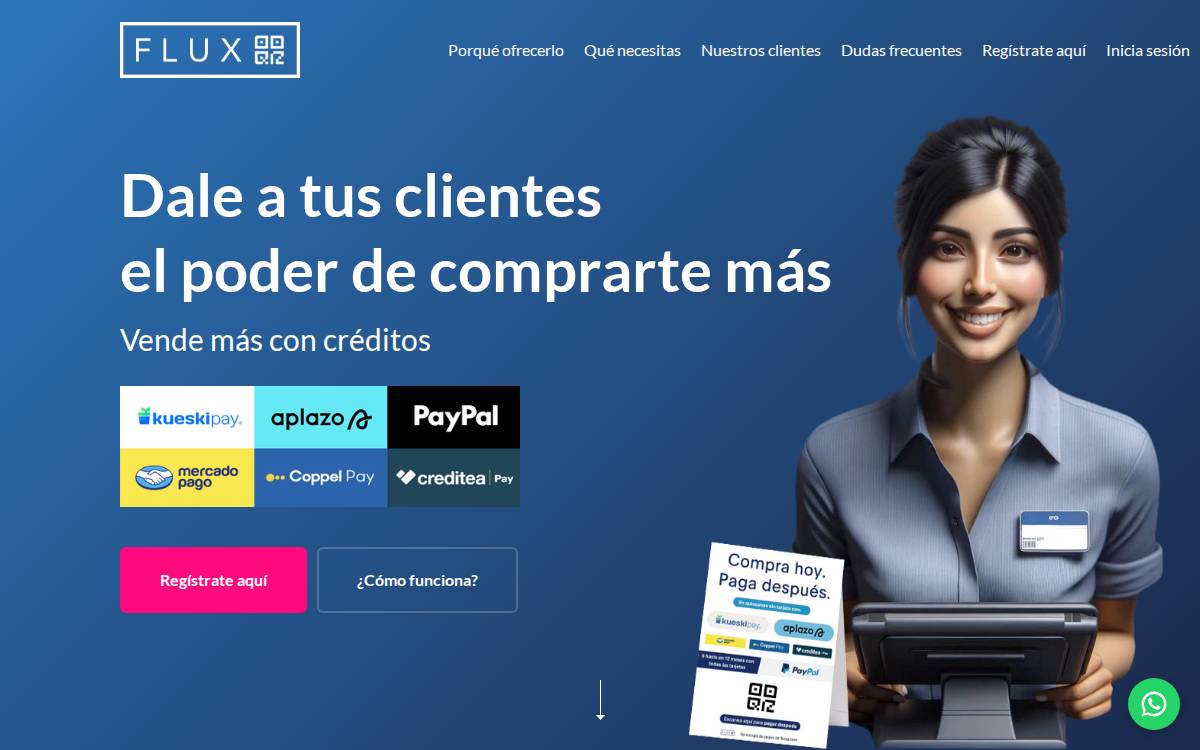 Flux website preview