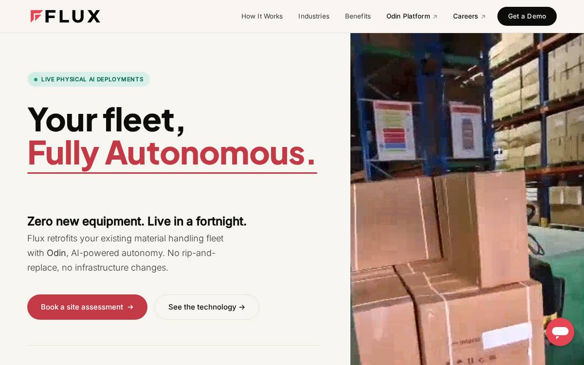 Flux Auto website preview
