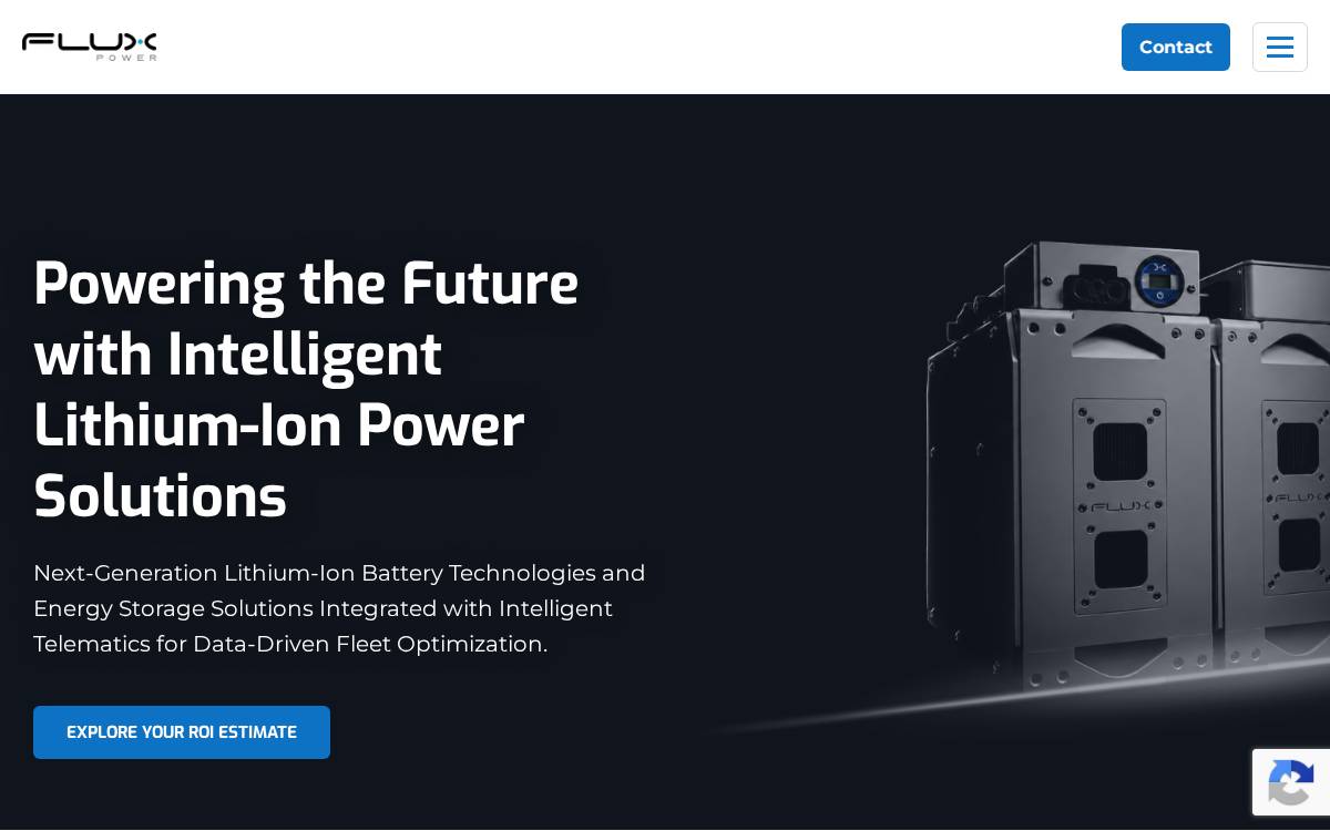 Flux Power Holdings website preview
