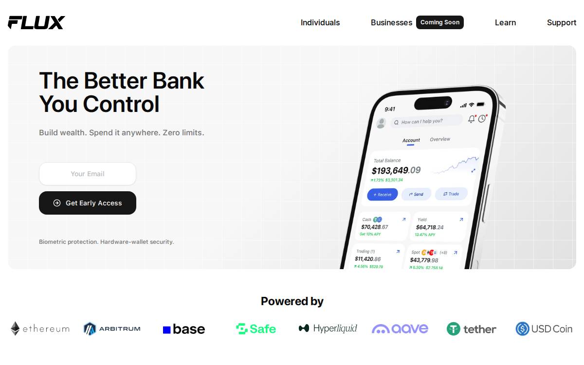 flux website preview