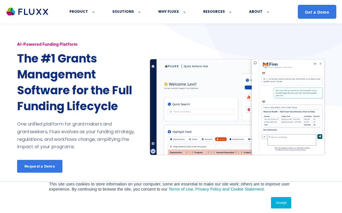 Fluxx website preview