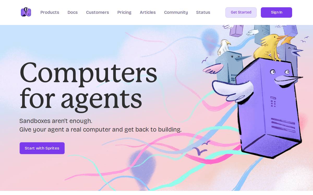 Fly.io website preview
