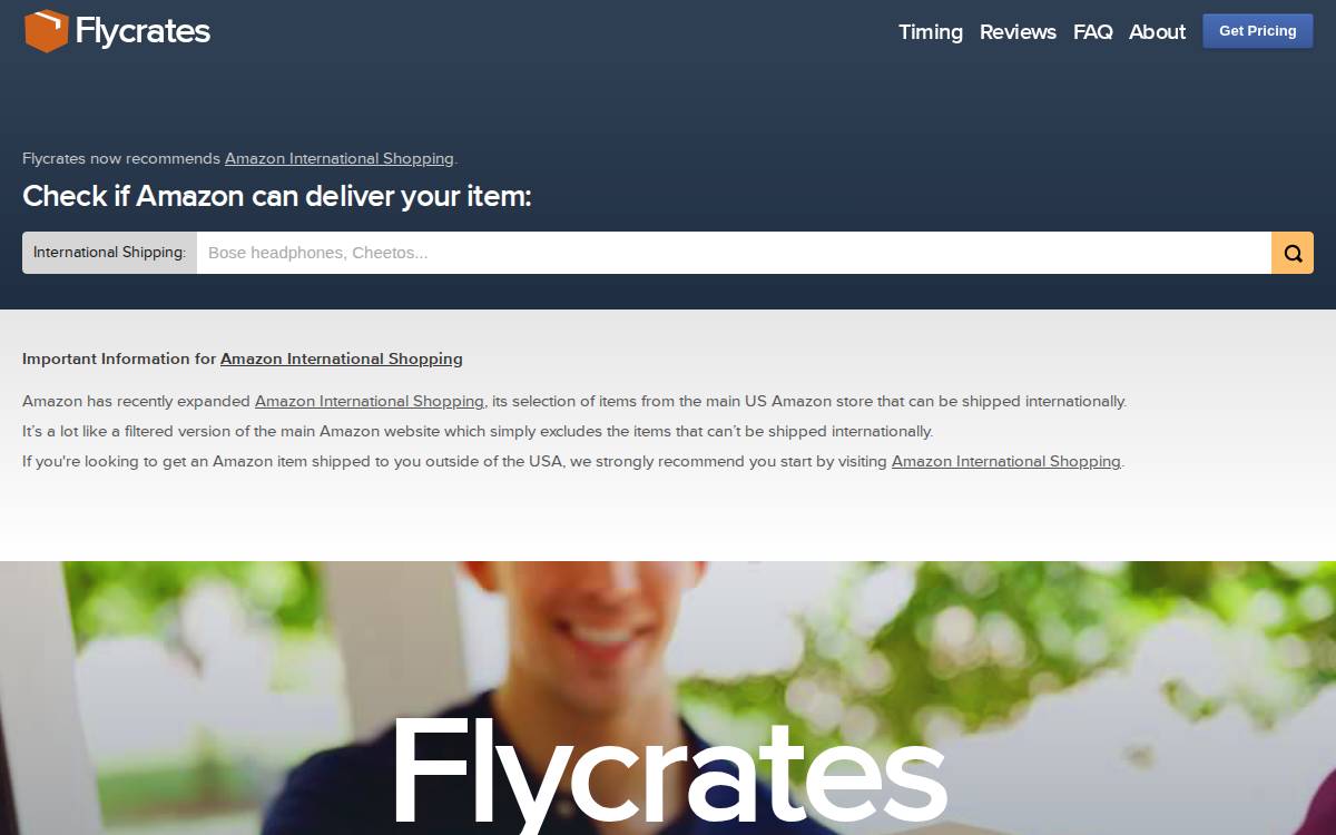 Flycrates website preview