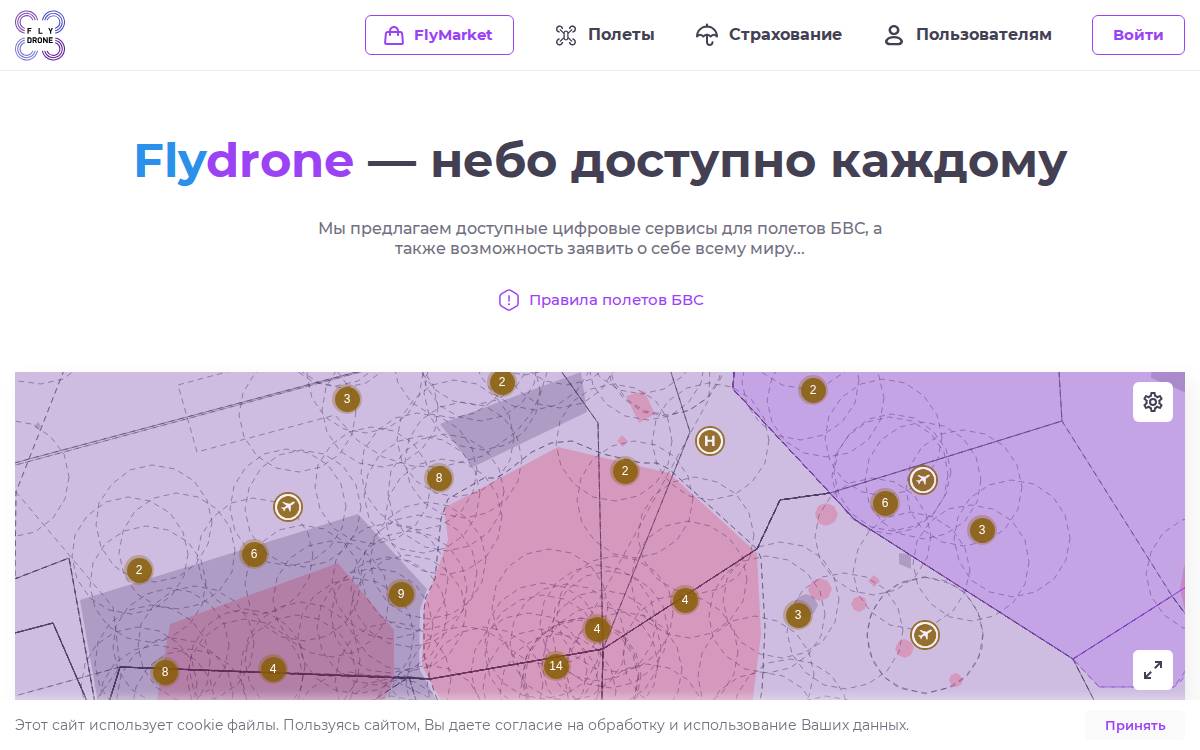 Flydrone website preview