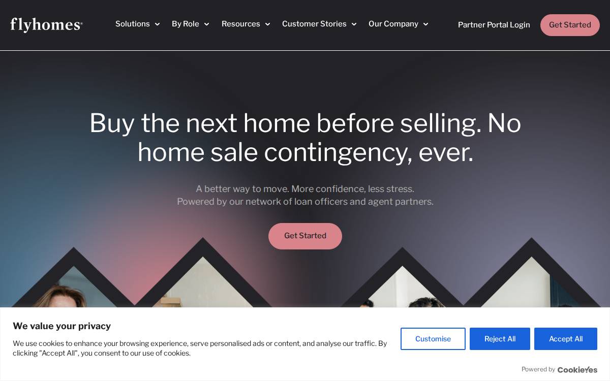FlyHomes website preview
