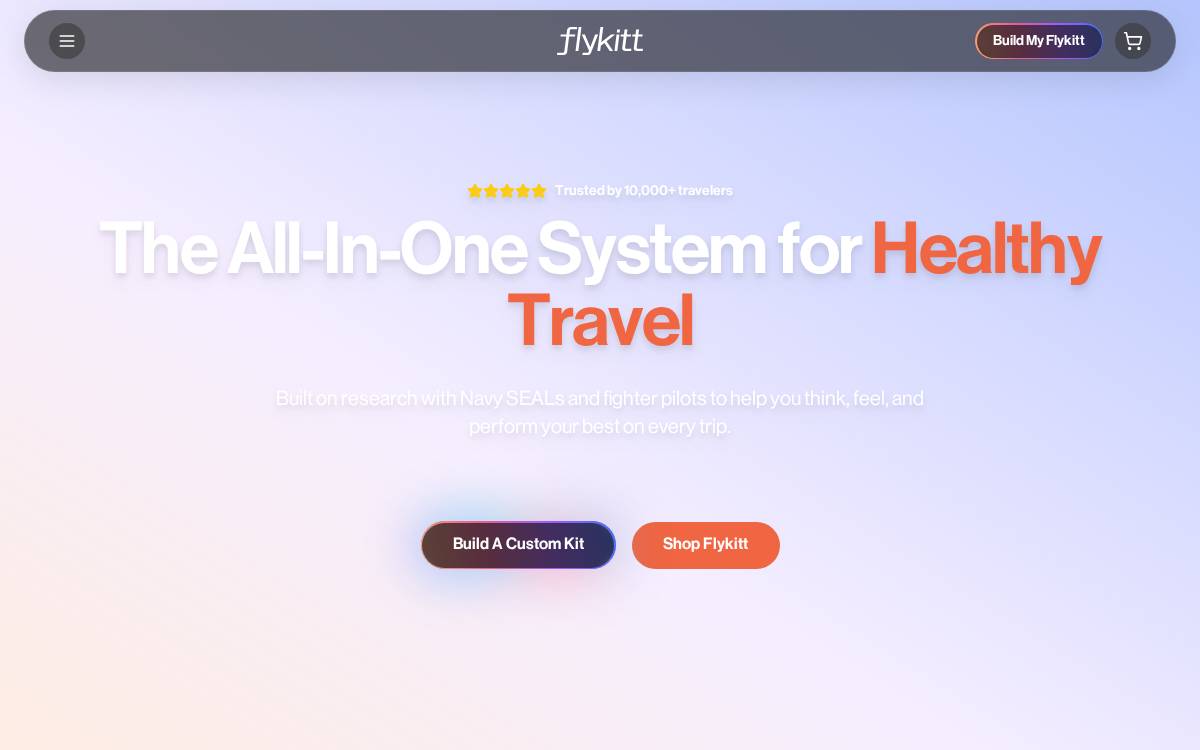 Flykitt website preview