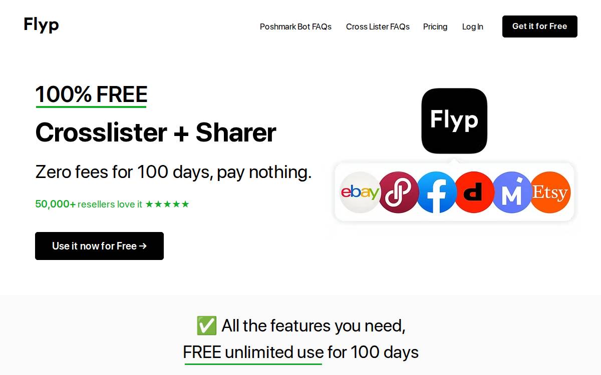 Flyp website preview