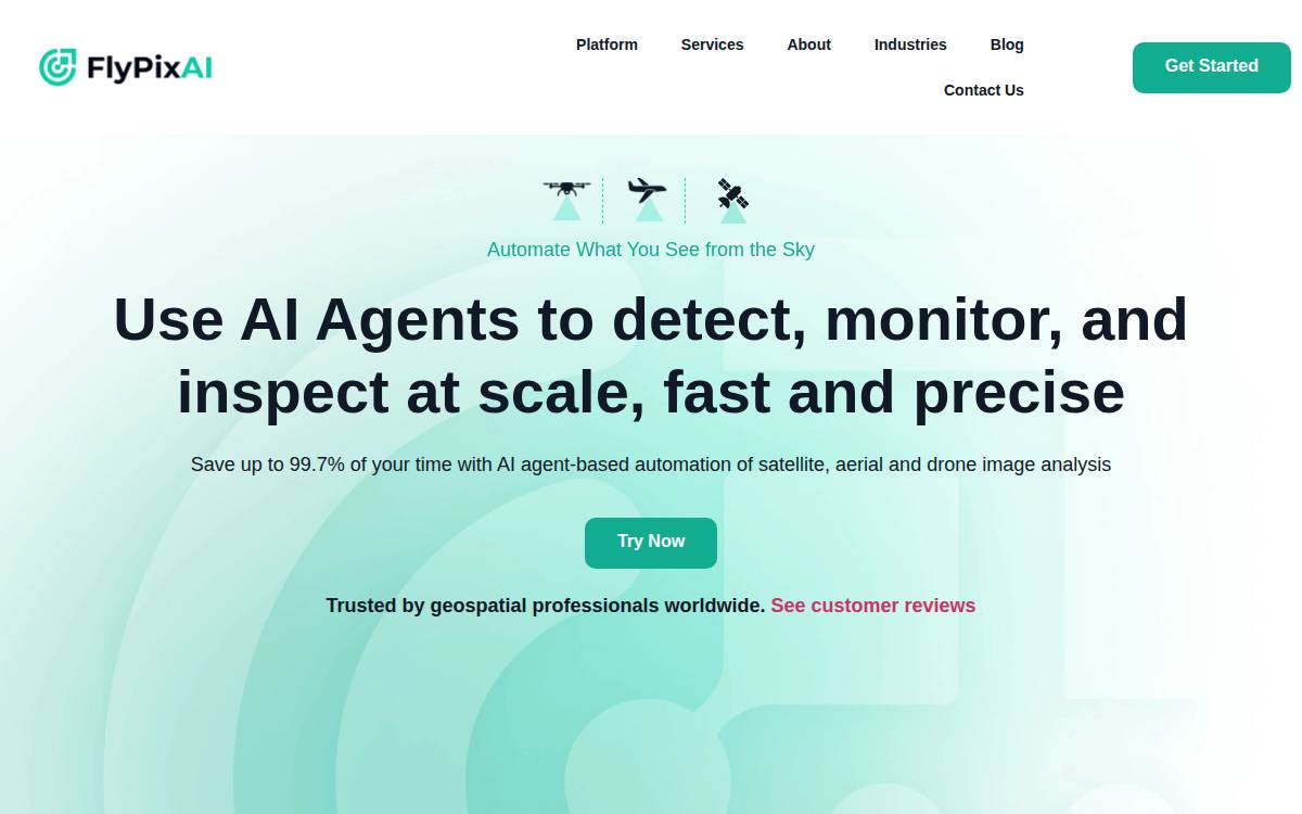 Flypix AI website preview