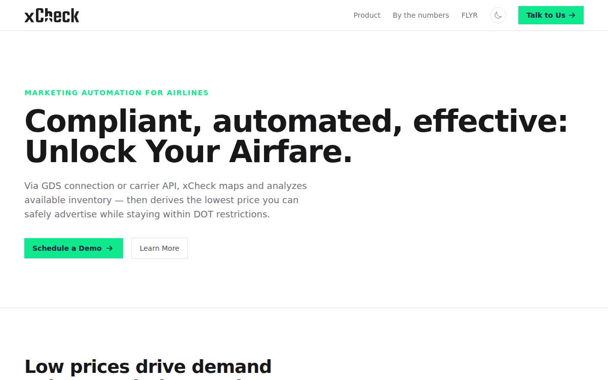 FLYR Labs (Sep '21) website preview