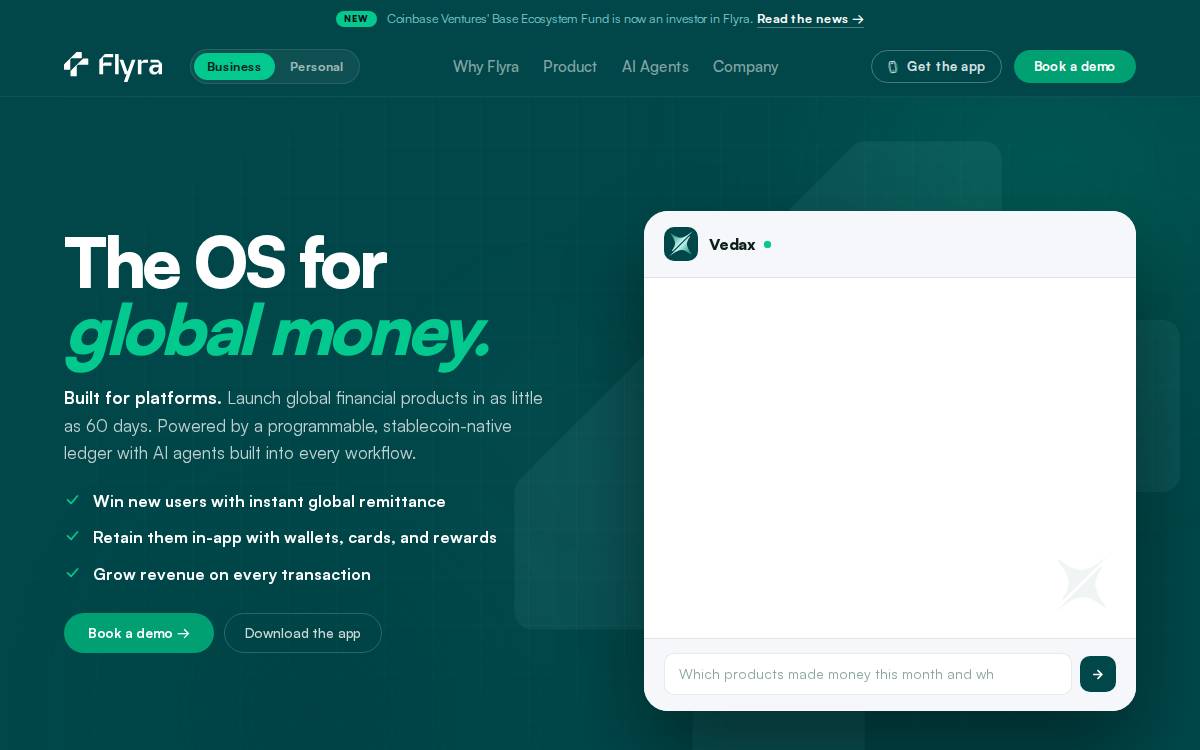 Flyra website preview