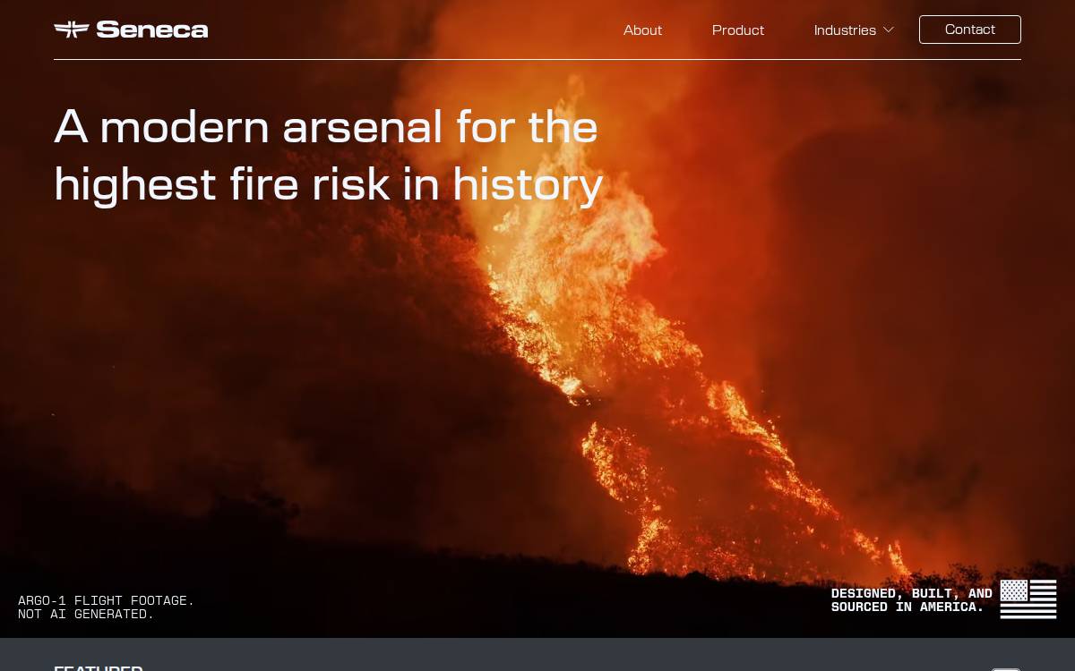 Flyseneca website preview