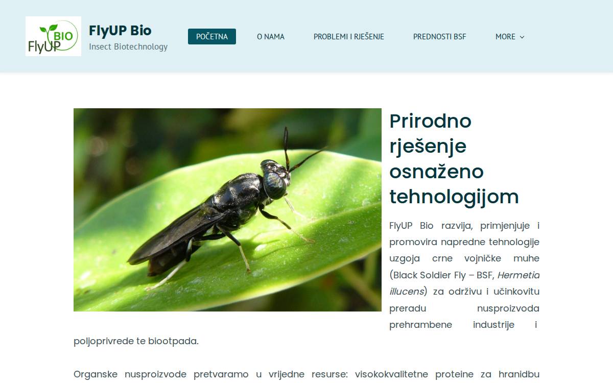 Flyupbio website preview