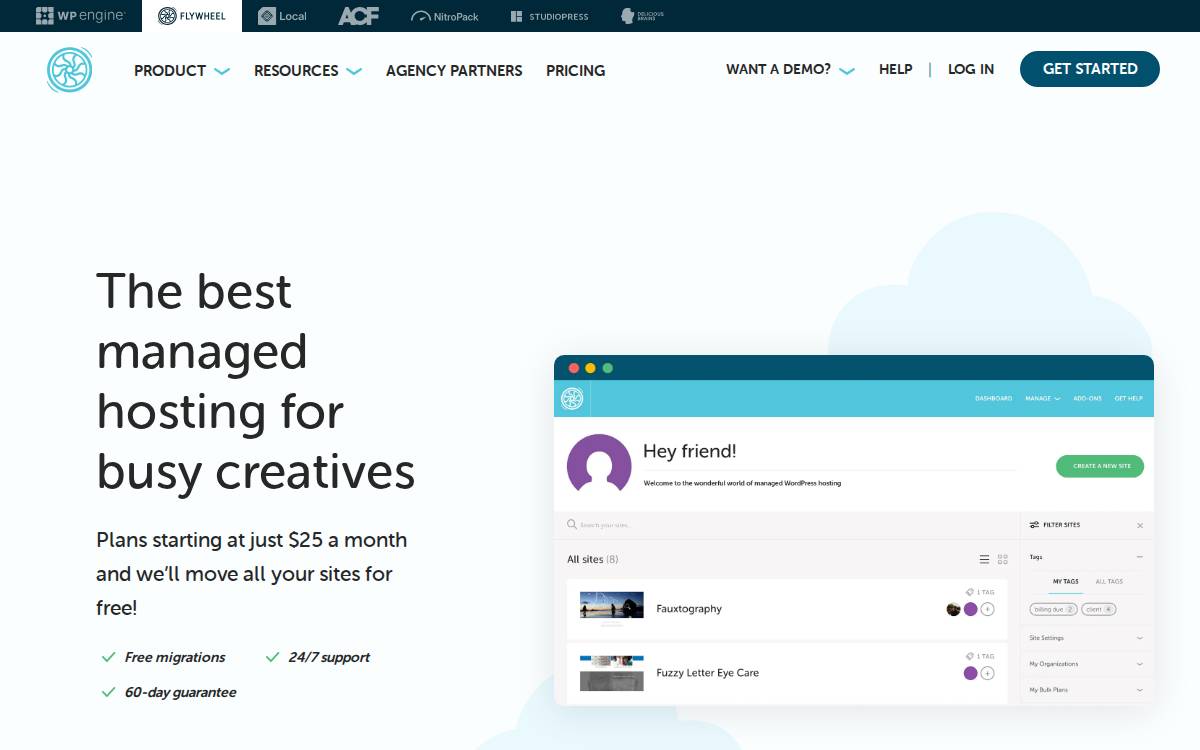 Flywheel website preview