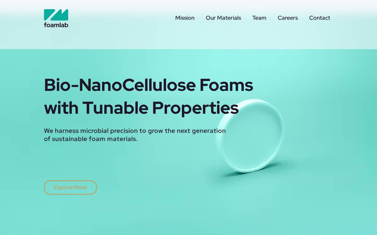 Foamlab website preview