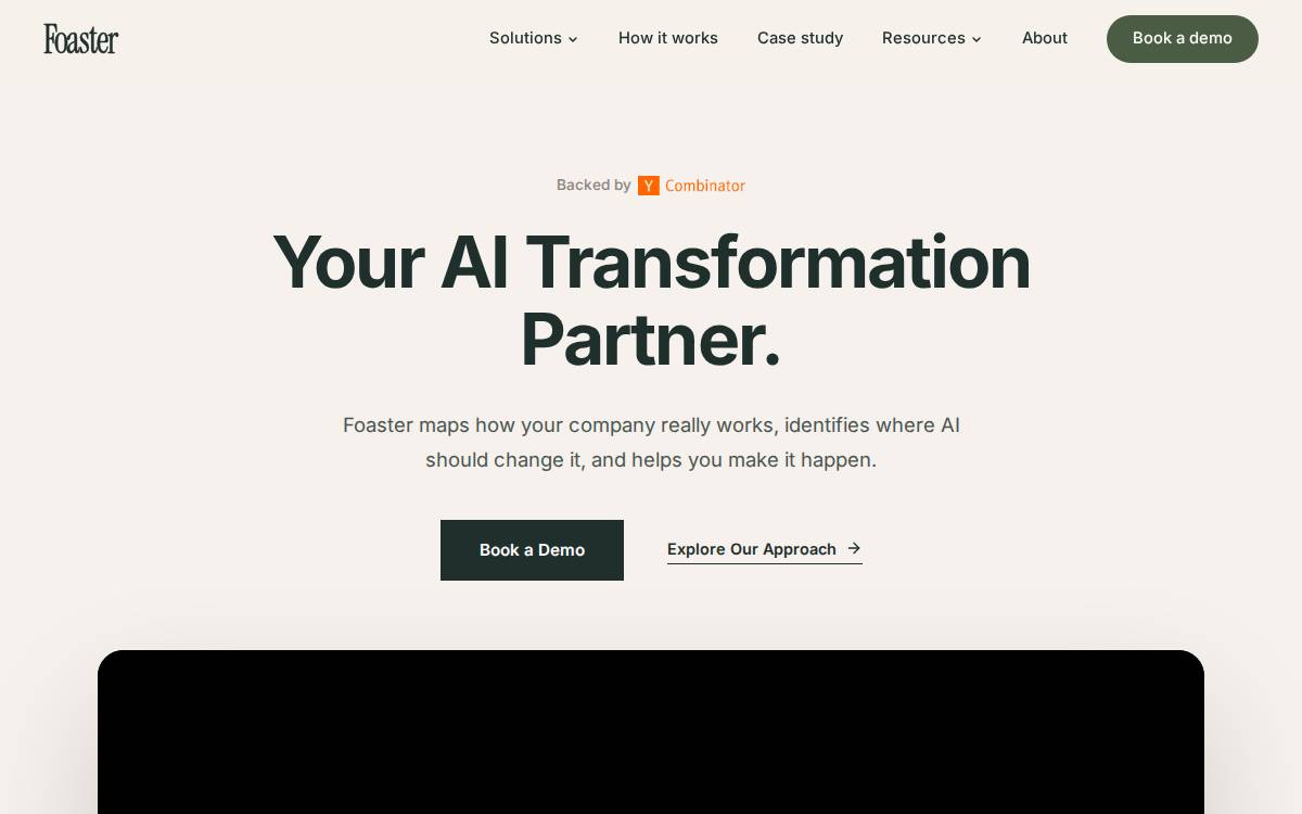 Foaster website preview