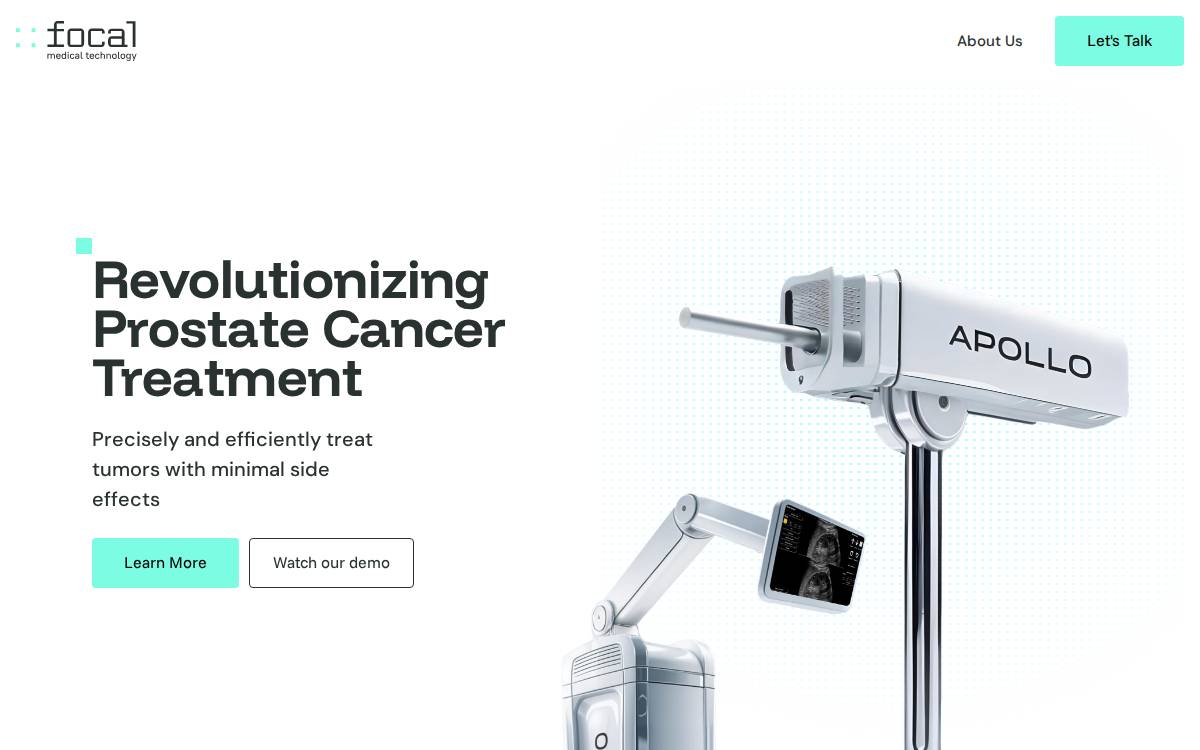 Focal Medical Technology website preview