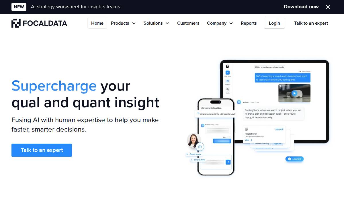 Focaldata website preview