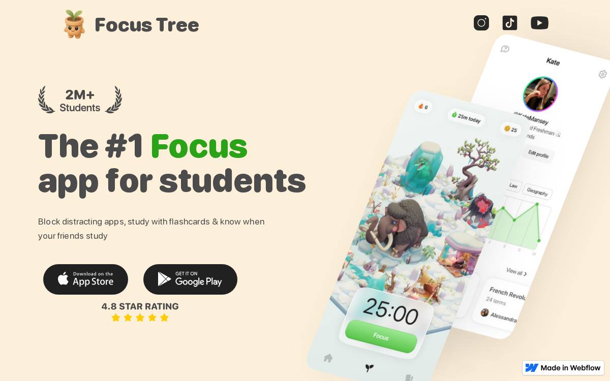 Focus Tree website preview