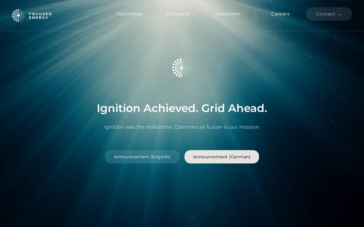 Focused Energy website preview