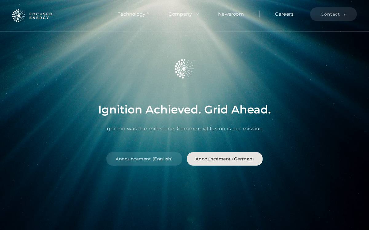 Focused Energy website preview
