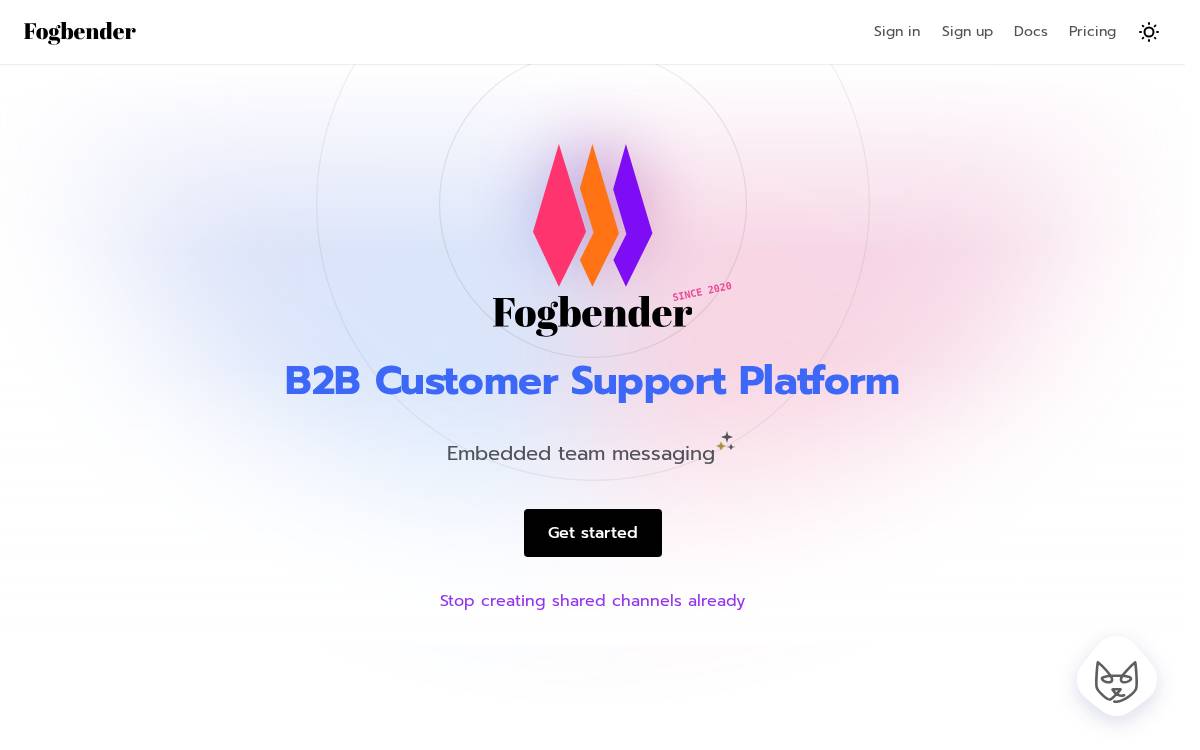 Fogbender website preview