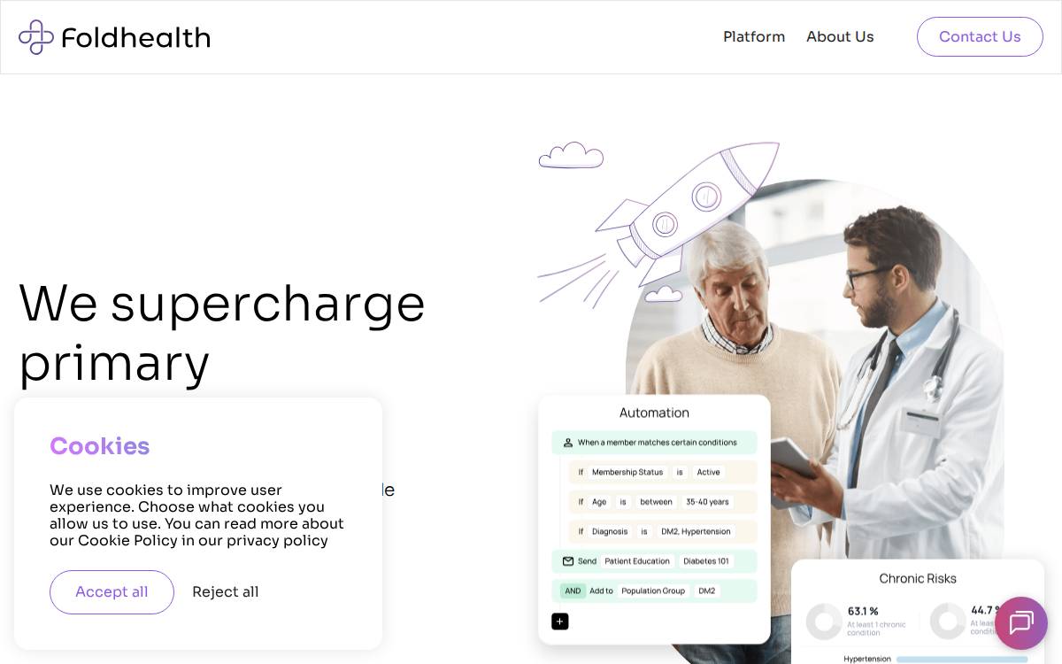 Fold Health website preview