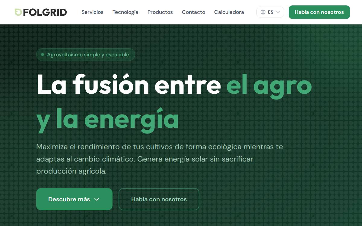 Folgrid website preview