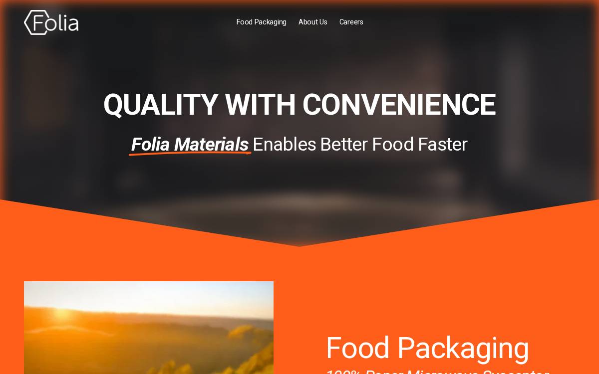 Folia Materials website preview