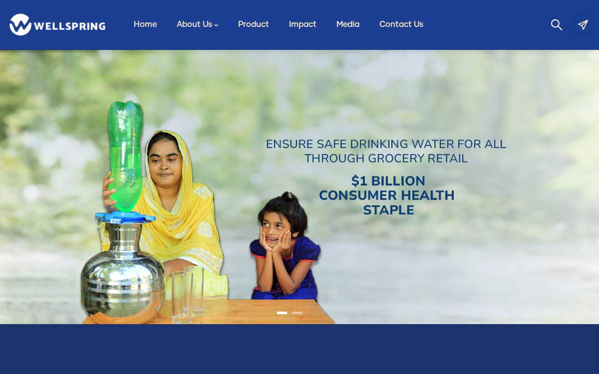 Folia Water website preview