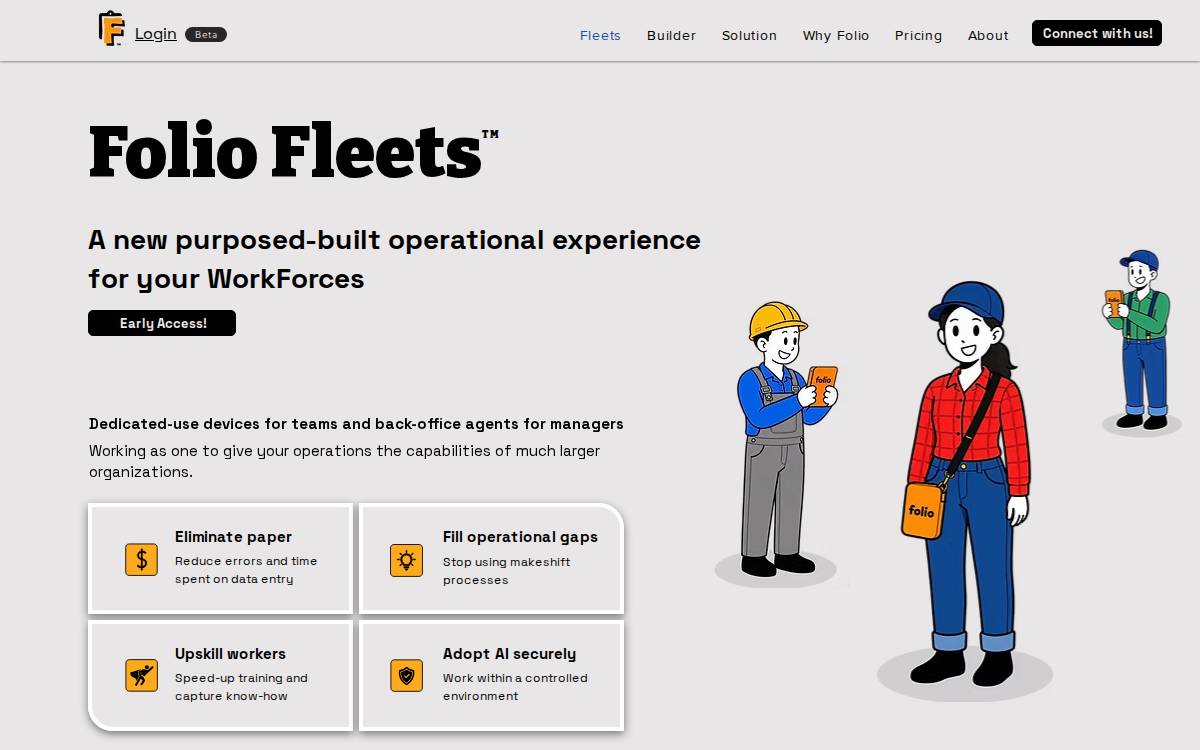 Folio website preview