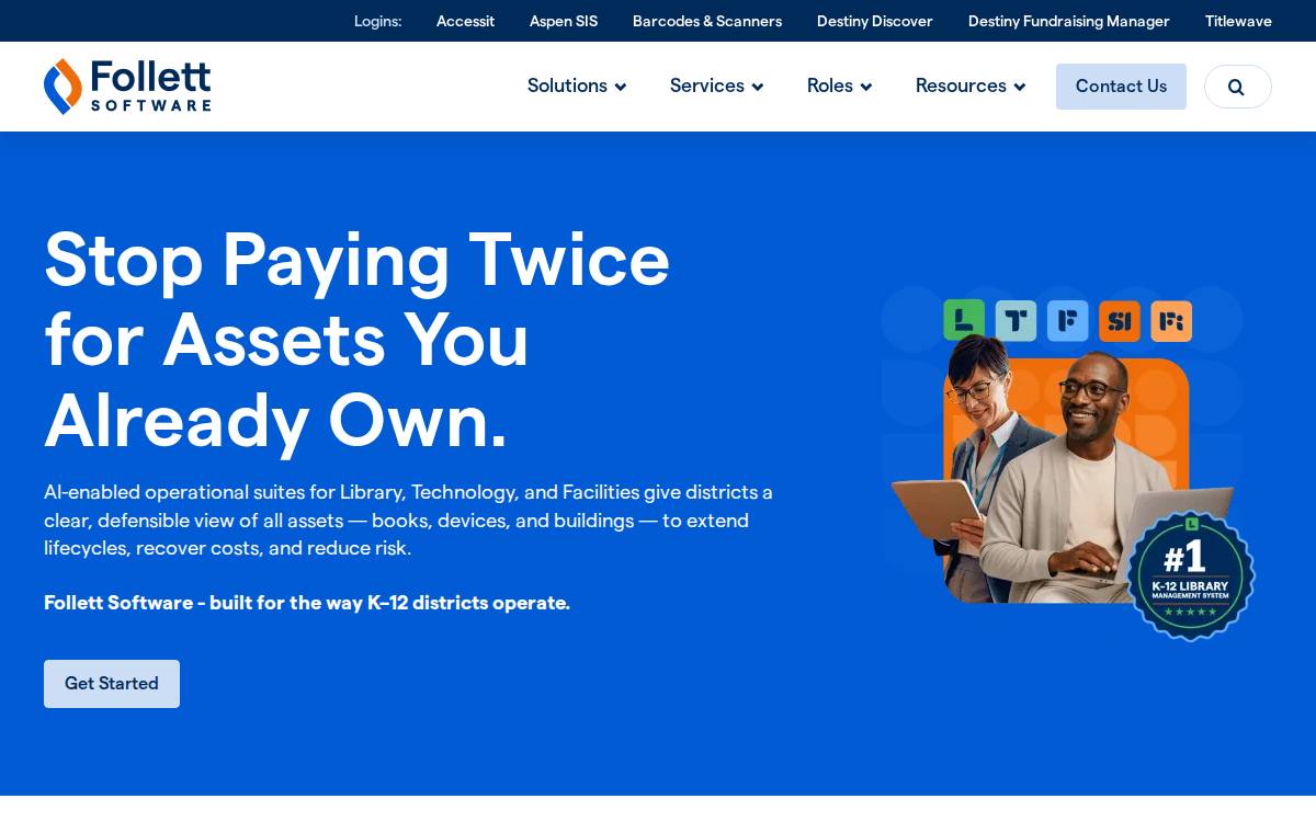 Follett Software website preview