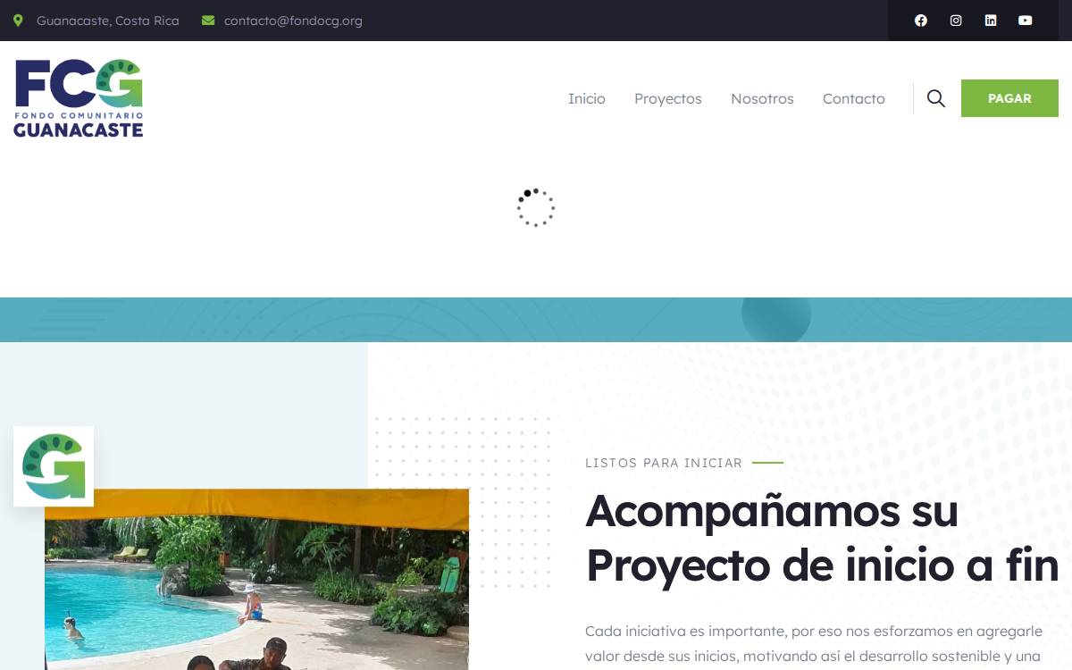 Fondo Comunitario Guanacaste website preview