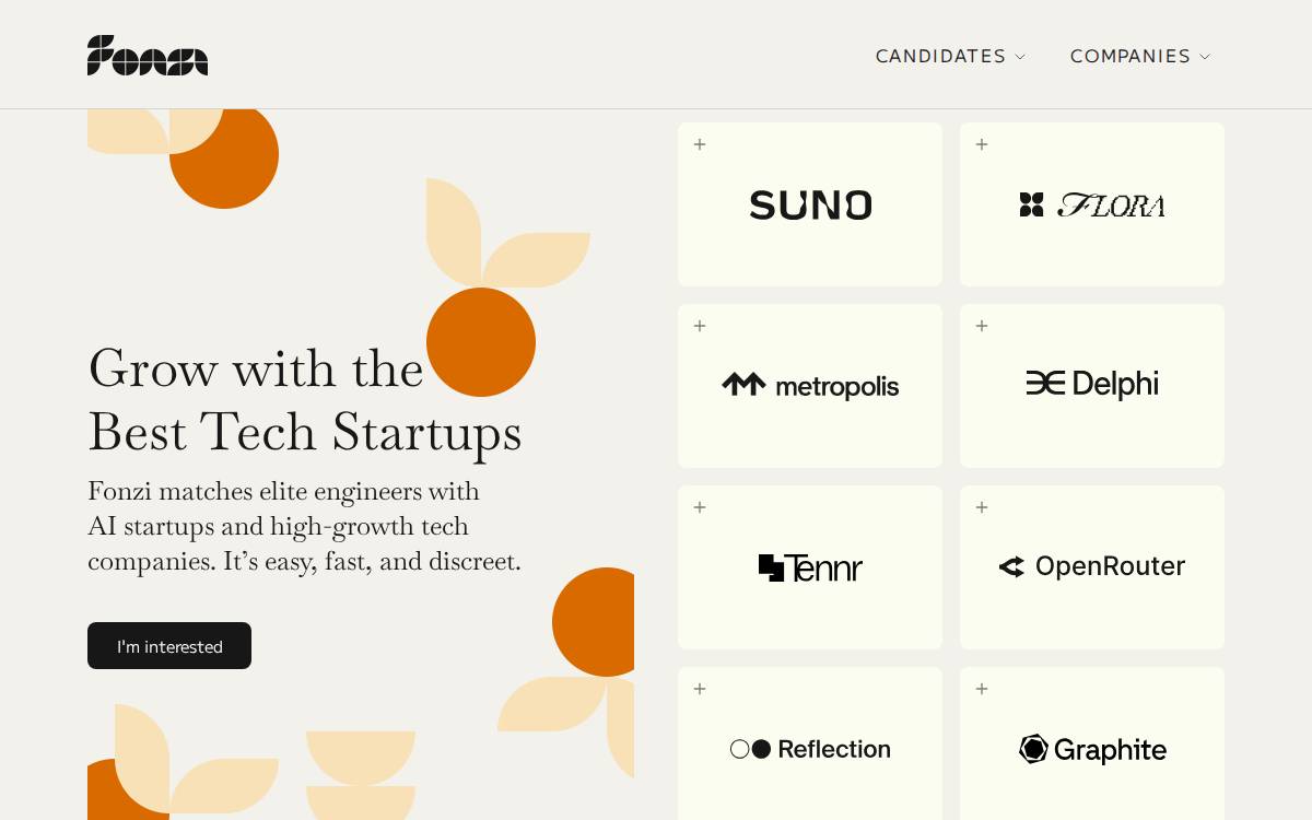 Fonzi AI website preview