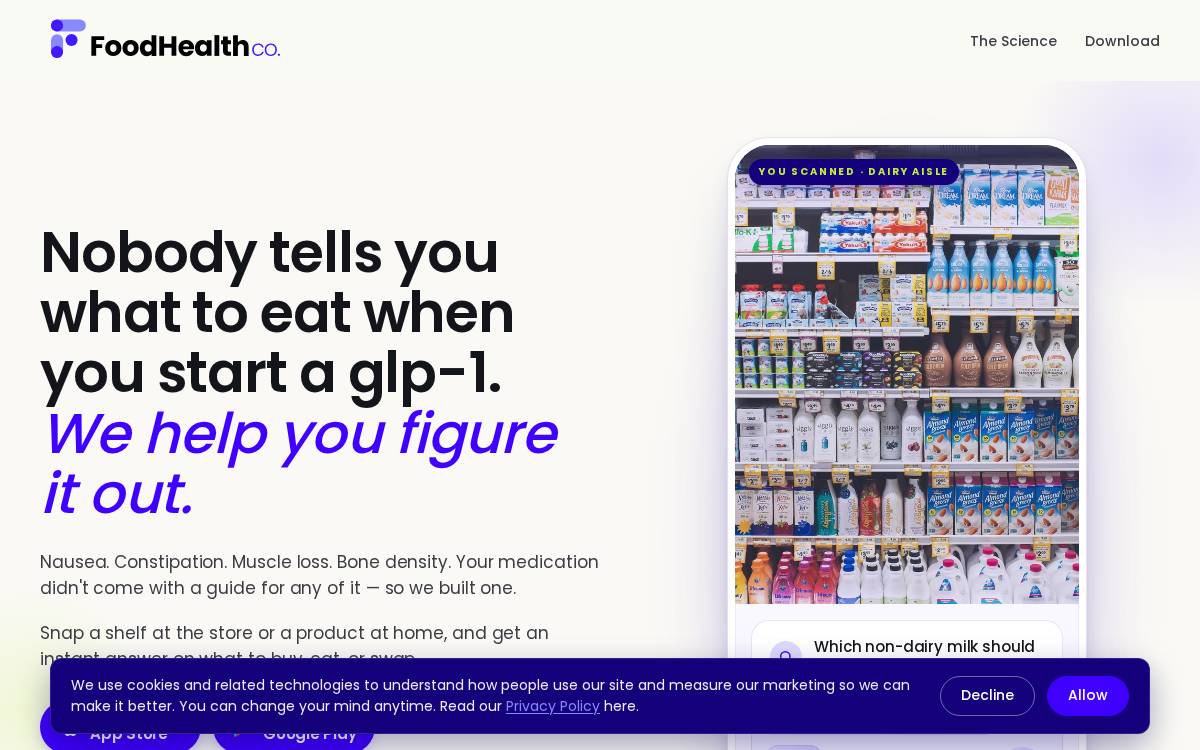 Food Health website preview