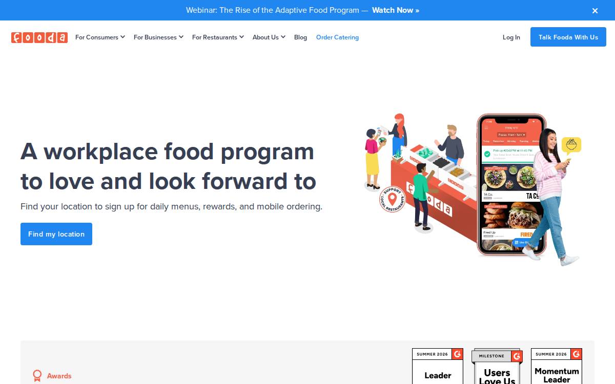 Fooda website preview