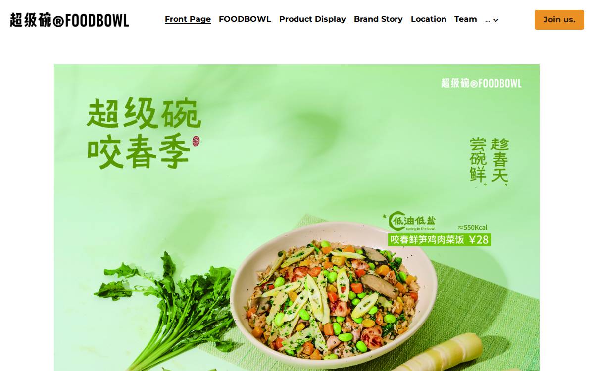 Foodbowl website preview
