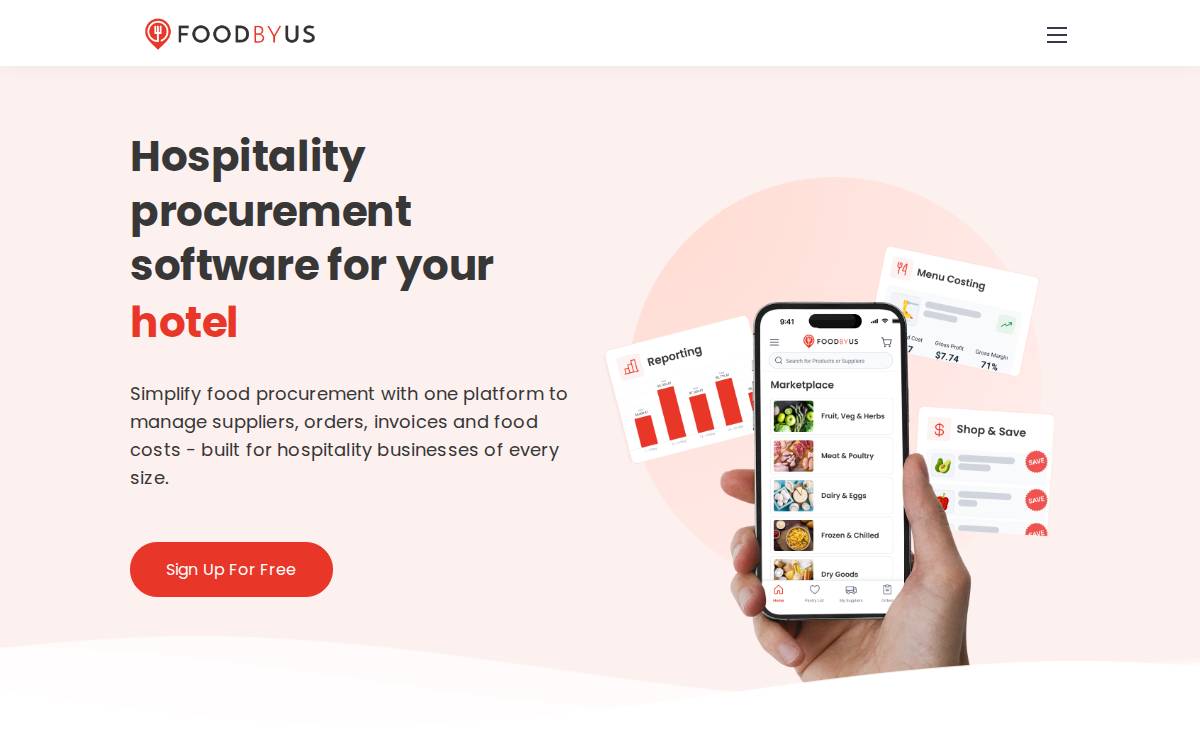 FoodbyUs website preview
